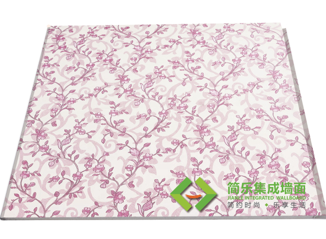 簡(jiǎn)樂(lè )環(huán)保集成墻面-藤蔓花語(yǔ)（紅）